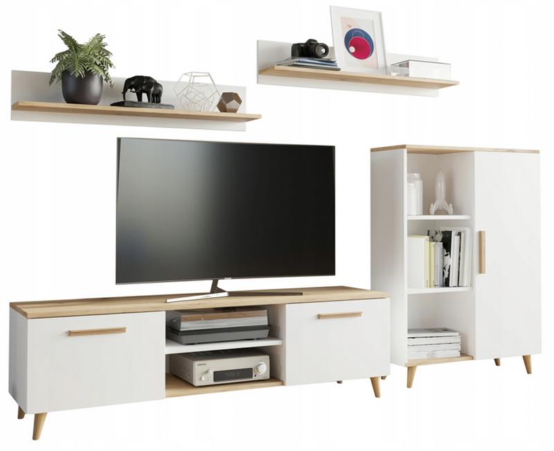 Obývacia Stena Oslo artisan – biely škandinávsky štýl Per