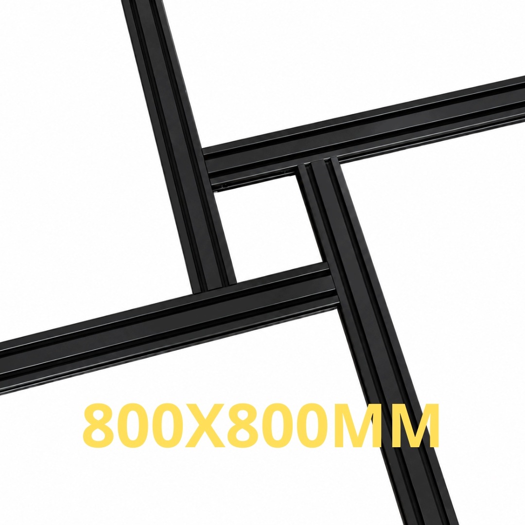 univerzální nastavitelná frézovací šablona černá 800x800 mm