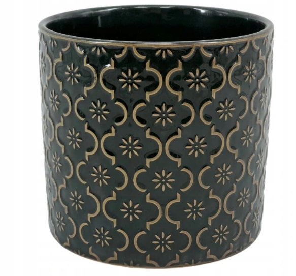 

Doniczka Ceramiczna Osłonka Zielona MIX 16 cm