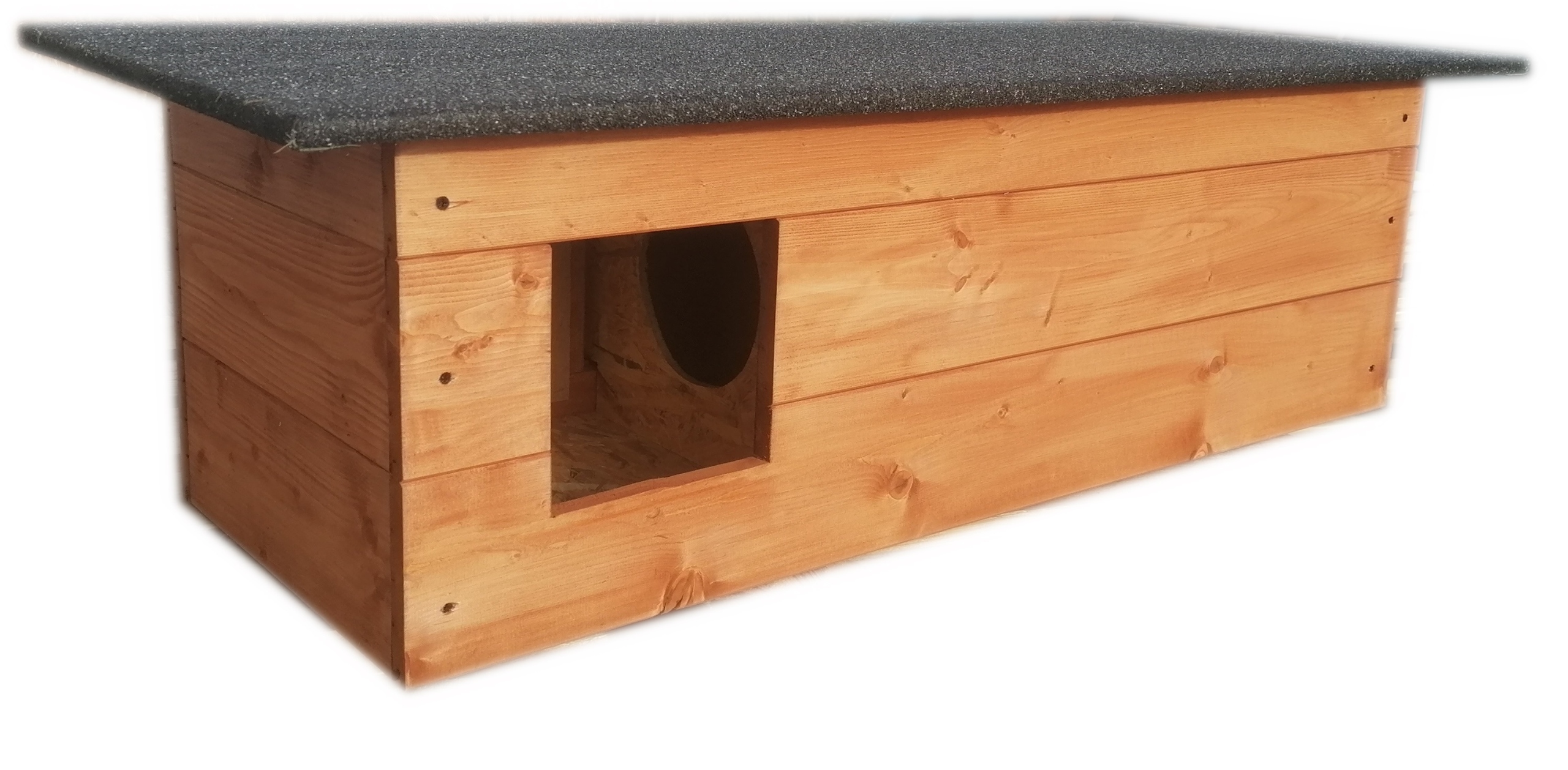 Buda dla kotów kota z przedsionkiem, domek dla kota kotów