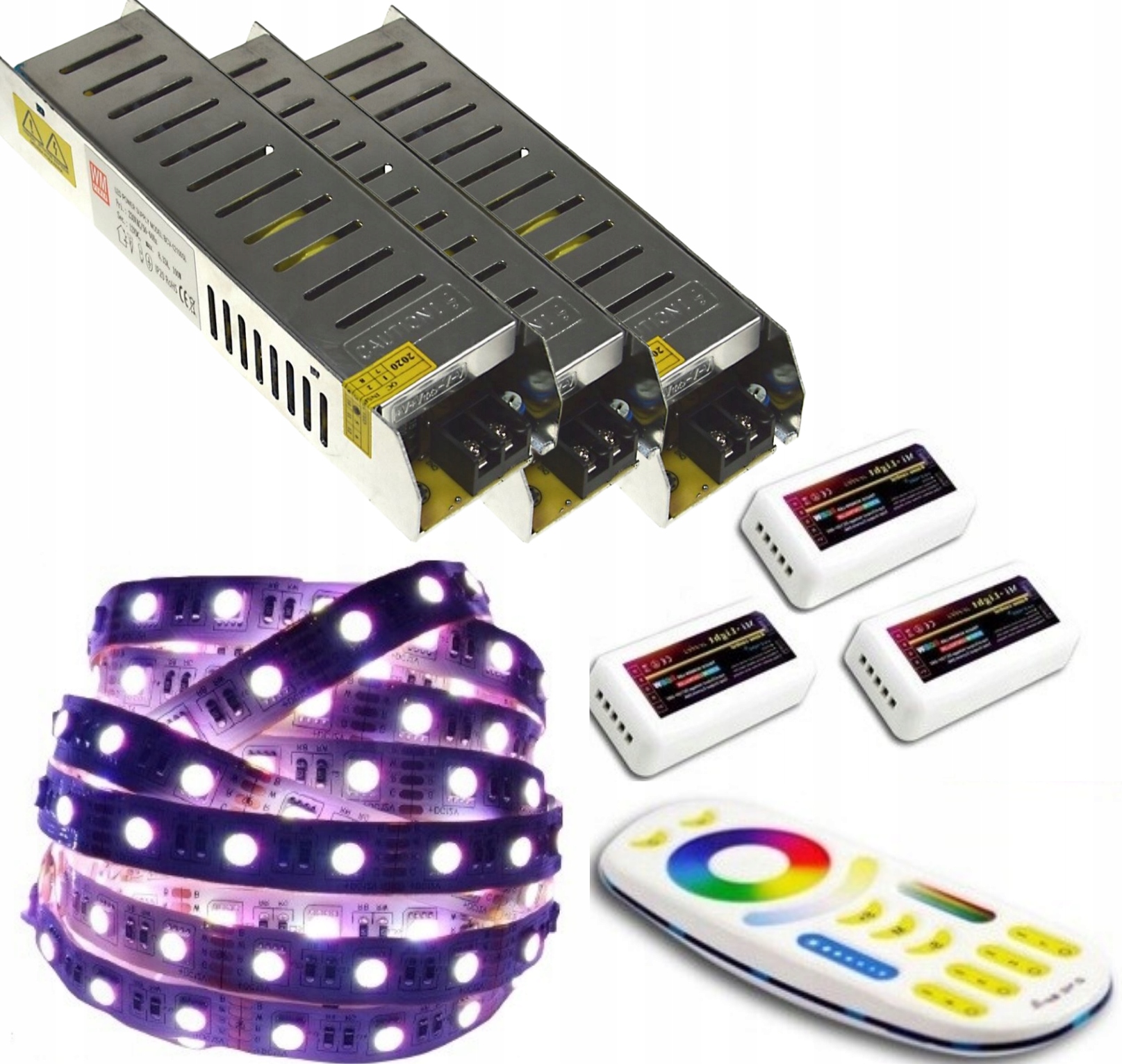 Sada Led pásků Rgbw 4v1, barva bílá Mi-light, podsvícení stropu 30 m