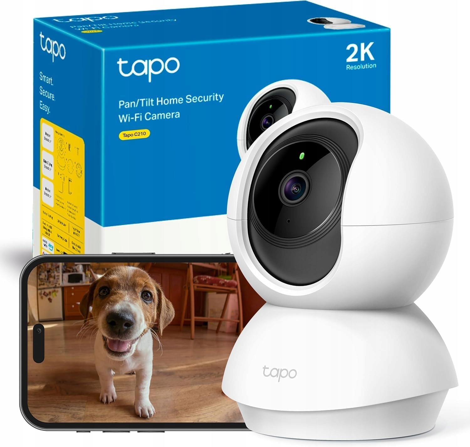 Tp-link Tapo C210 Kamera Obrotowa 3MP Wi-fi 360° Pan/tilt Detekcja