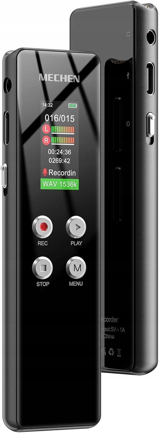 Digitální Diktáfon 64 Gb S Hd Nahráváním A Redukcí Šumu