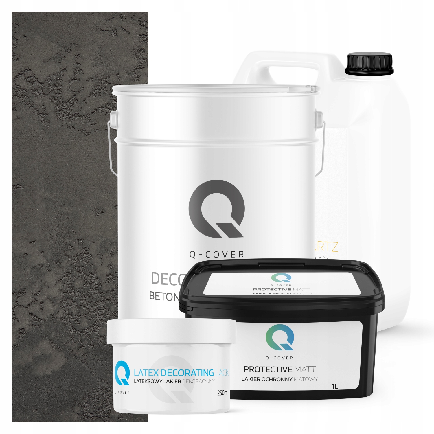 Architektonický Venkovní Beton Set Šedý Tmavý F276 Komplet Na 10 m2