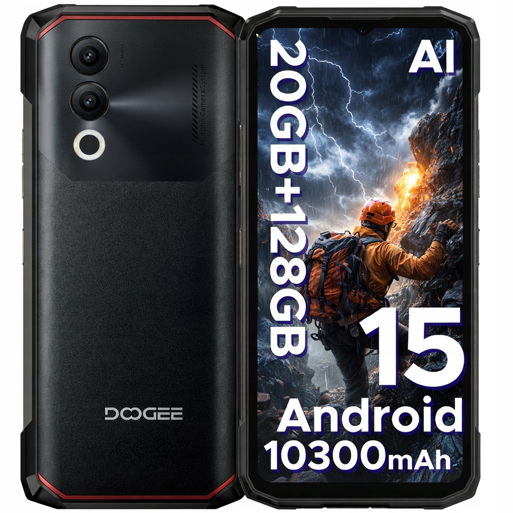 Smartfón Doogee BLADE20 10300mAh 20+128GB 16MP 6.6” 90Hz 33W/NFC/Android 15