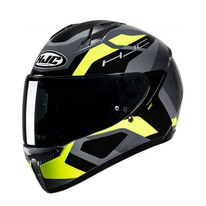 KASK INTEGRALNY HJC C10 TINS SZARY / ŻÓŁTY XL