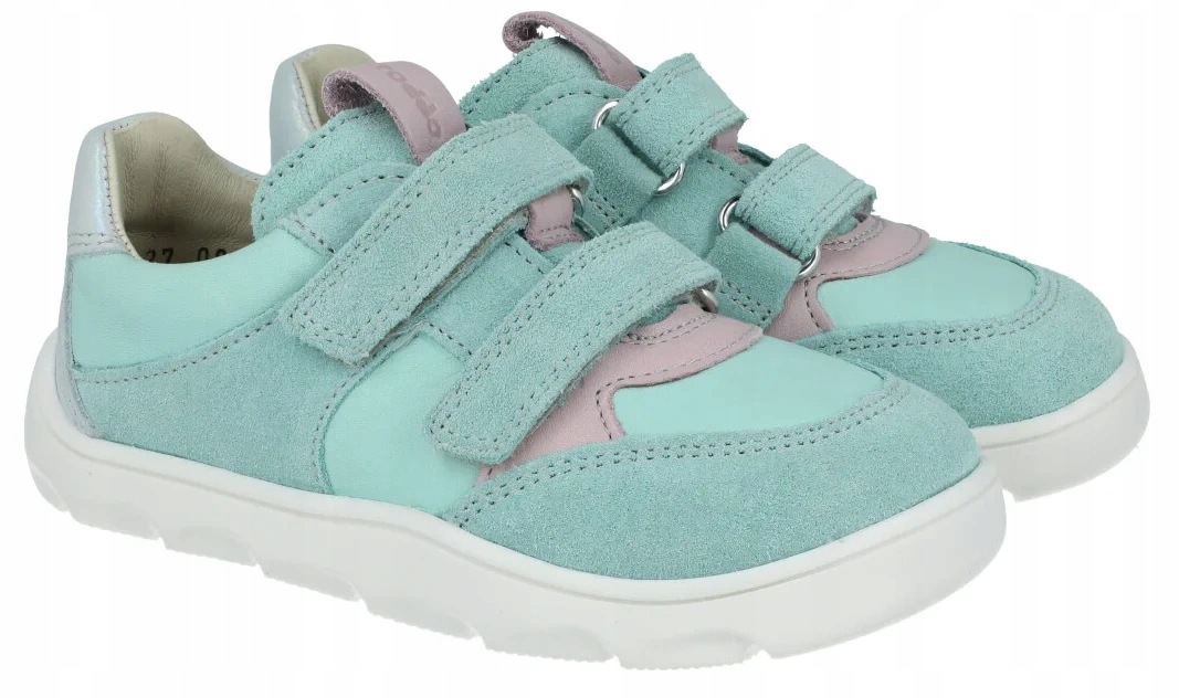 Froddo G3130264-24 skórzane półbuty na szerokie stopy rzepy barefoot R. 27