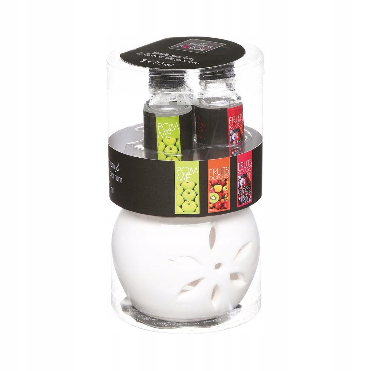 

Ceramiczny kominek zapachowy olejki zestaw 3x10ml