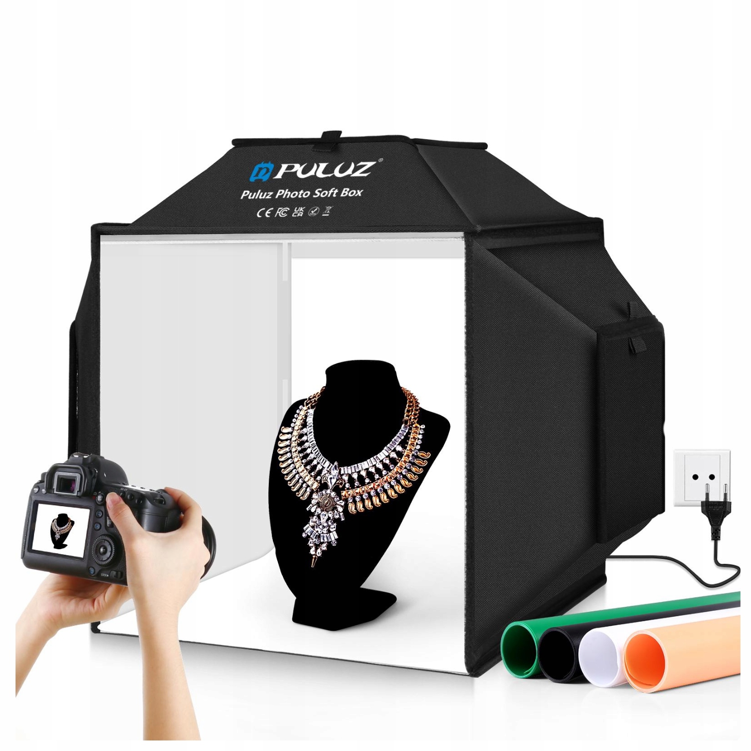 Namiot bezcieniowy Puluz PU5042EU 40x40cm 72W Led 5500K Cri 95