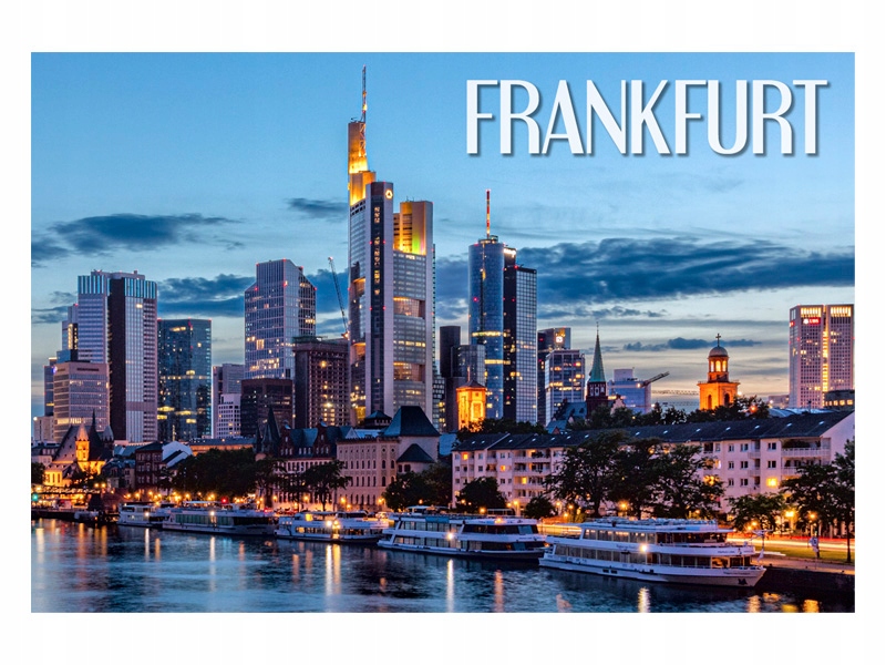 

Frankfurt Centrum Miasta Magnes na lodówkę