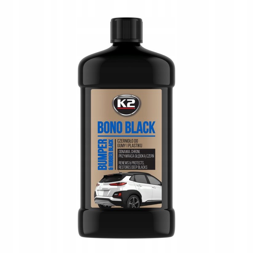 

K2 Bono Black 500 ML Czernidło Do Gumy I Plastiku