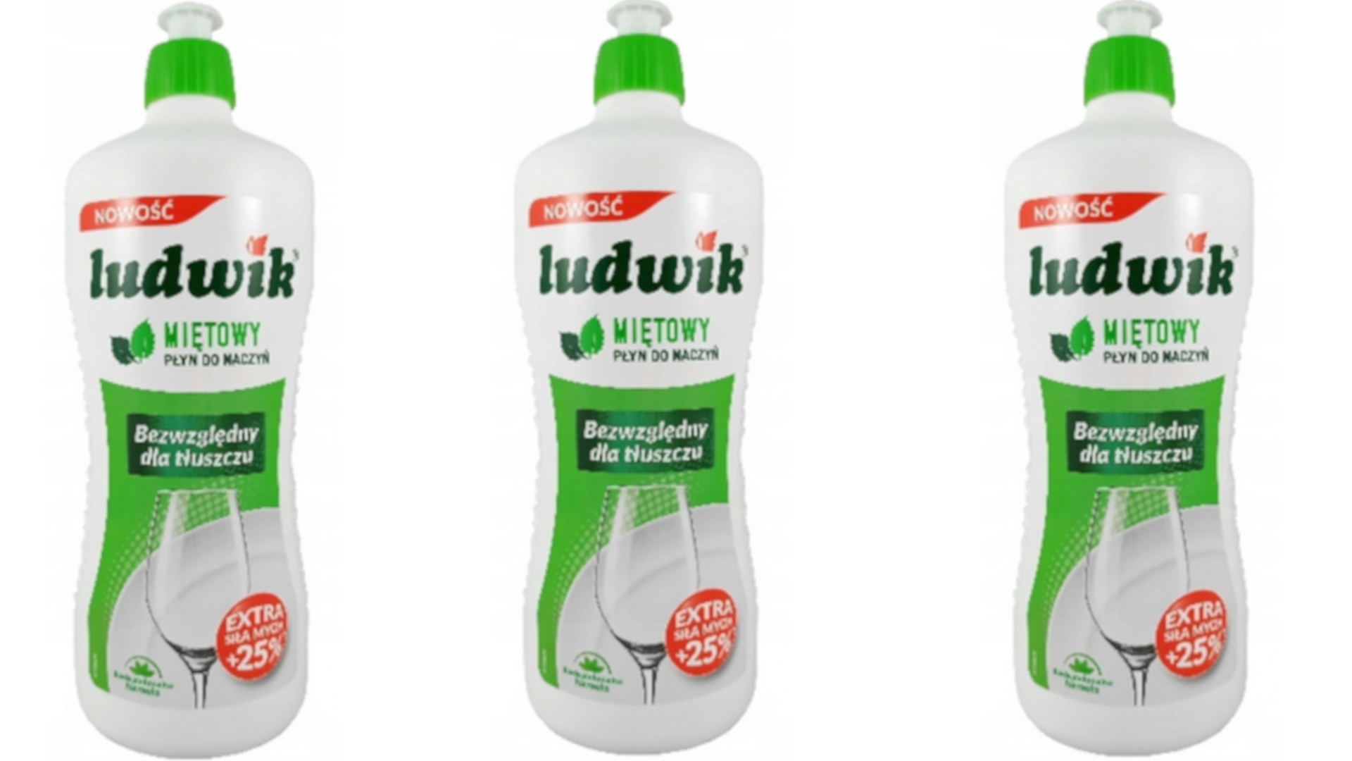 

3 X Ludwik Płyn Do Naczyń 900G Miętowy