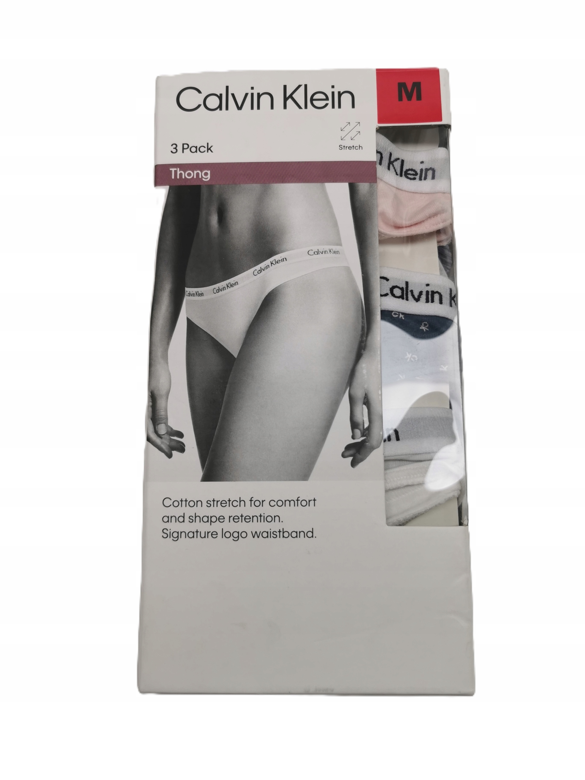Calvin Klein Sada 3 párů dámských kalhotek typu thong – velikost