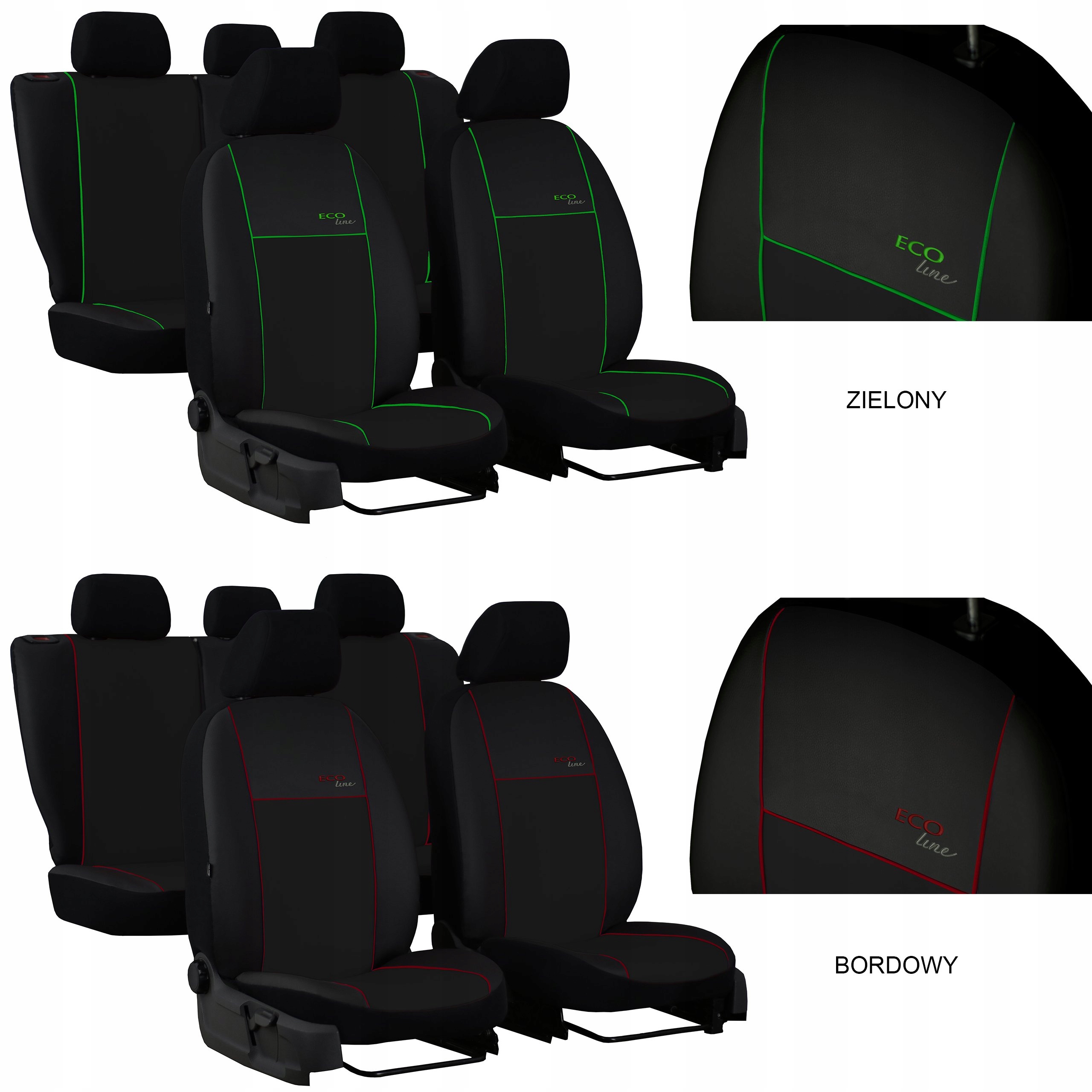 MIAROWE POKROWCE NA FOTELE FORD TOURNEO CONNECT 1 Przeznaczenie komplet siedzeń