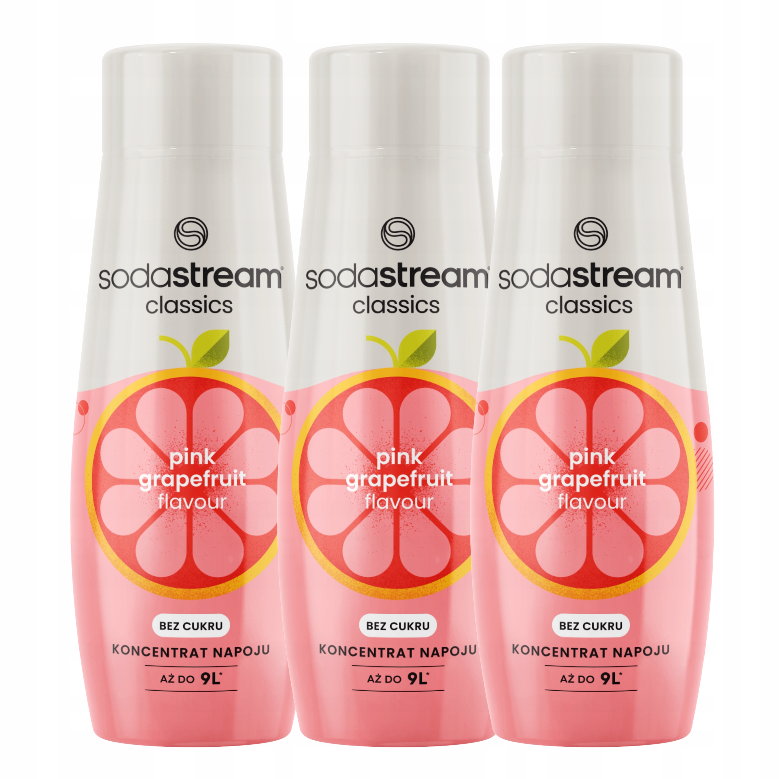 Levně 3x Sodastream Sirup Grapefruit Bez Cukru 440ML Koncentrát do vody (Grapefruitový)