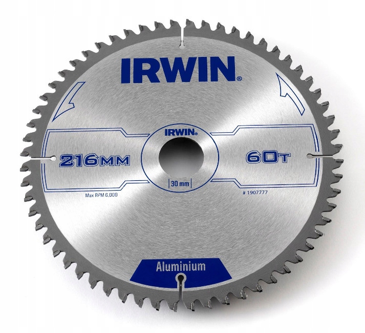 Kotoučová pila na hliník Irwin 216 mm 60 zubů