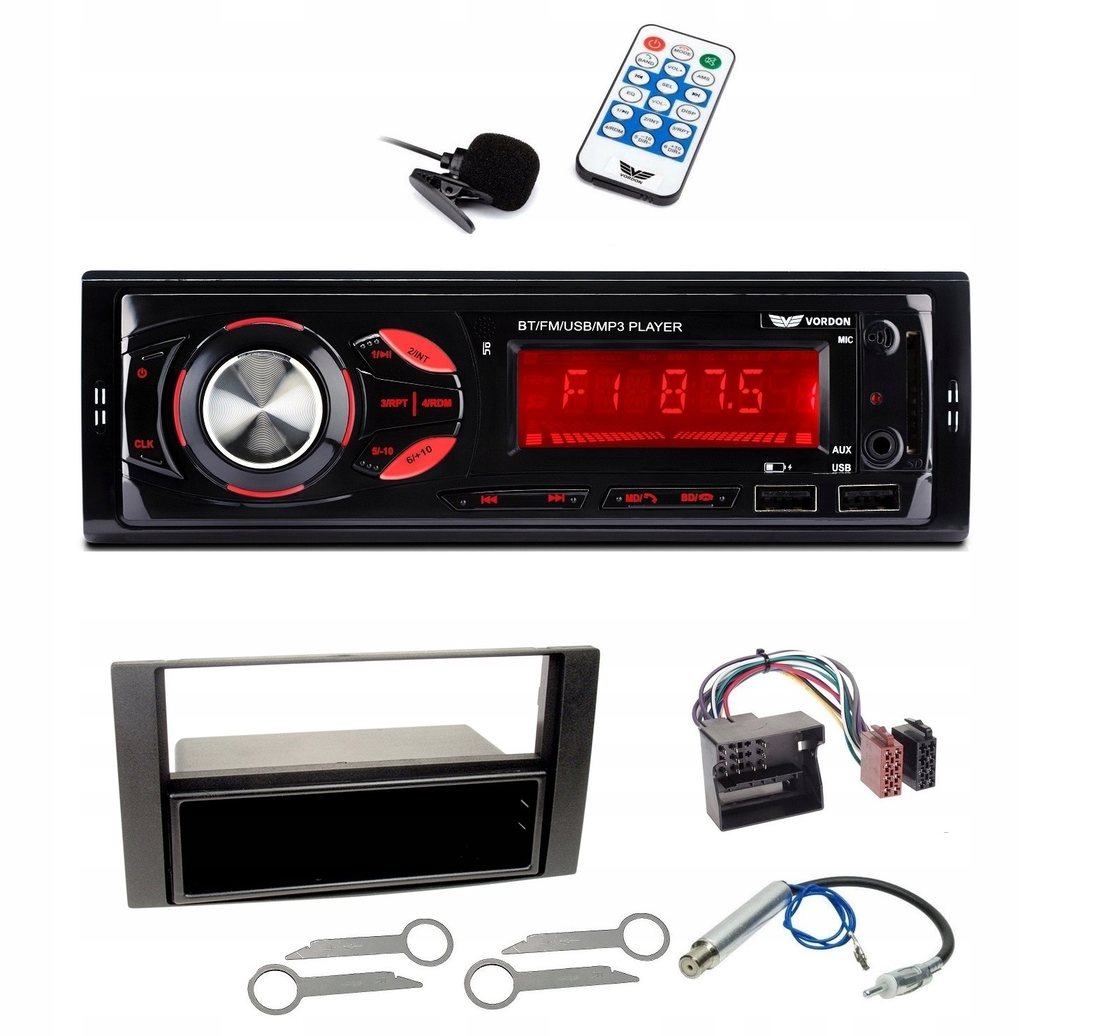 Bluetooth rádio Ford Transit Galaxy Focus S-max Fiesta Fusion Vordon HT-179