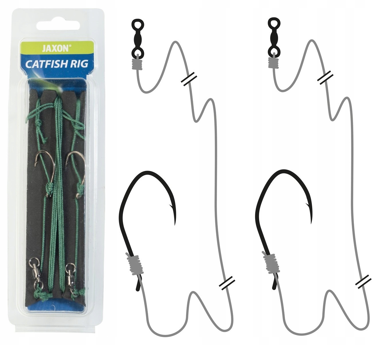 GOTOWY ZESTAW NA SUMA ZE HAKIEM 4/0 - 2 SZT