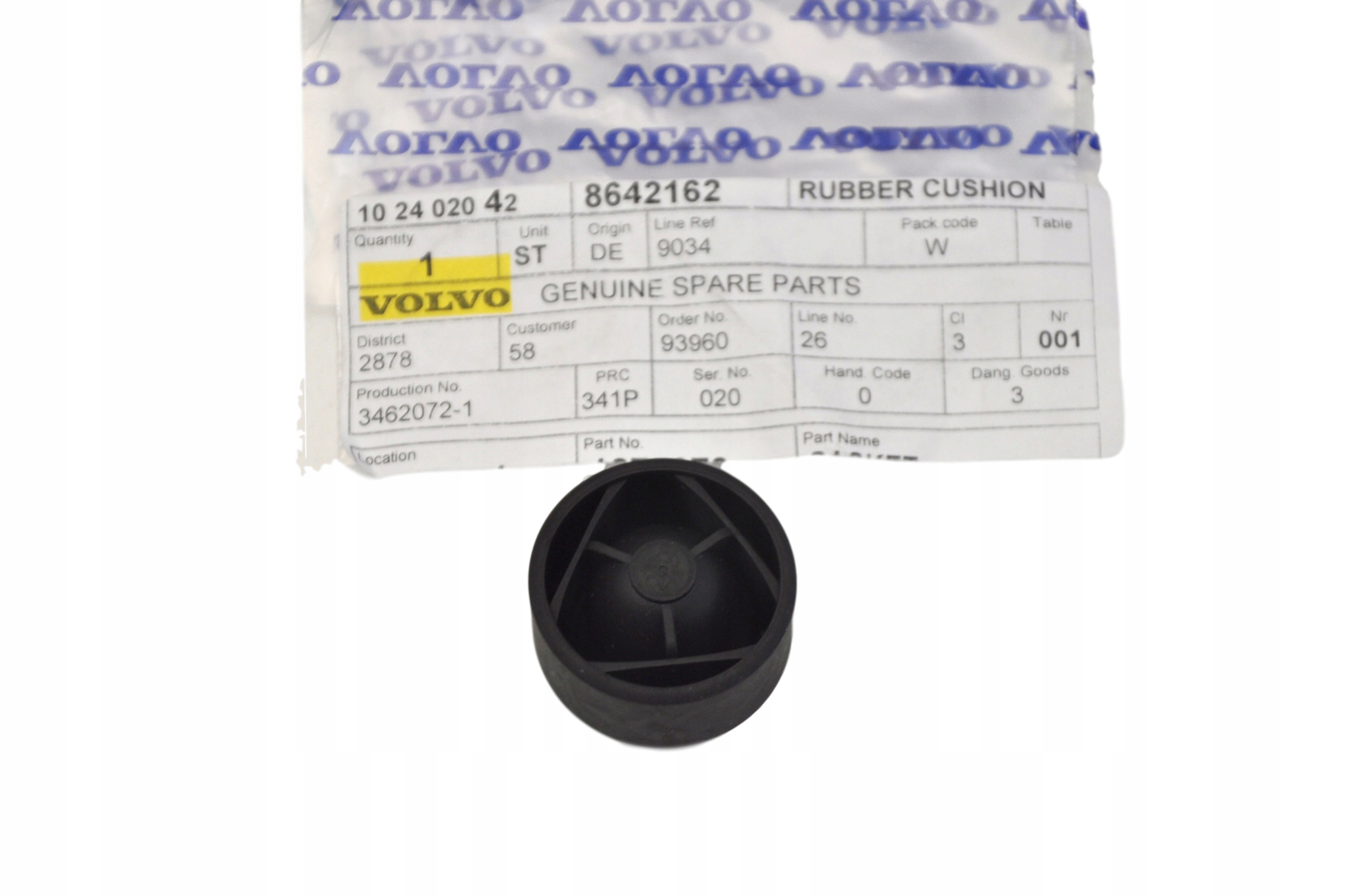 VOLVO S80 XC90 guma poduszka gornej oslony silnika Numer katalogowy części 8642162