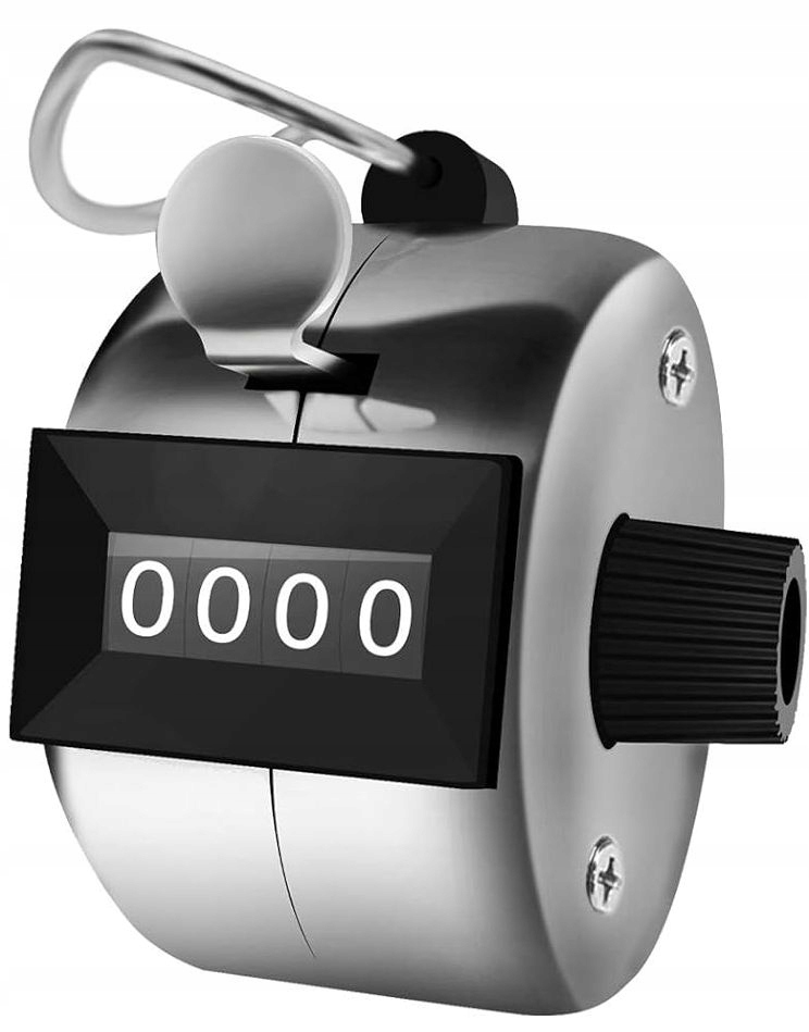 KLIKACZ KLIKER RĘCZNY LICZNIK MECHANICZNY METALOWY PEDOMETR