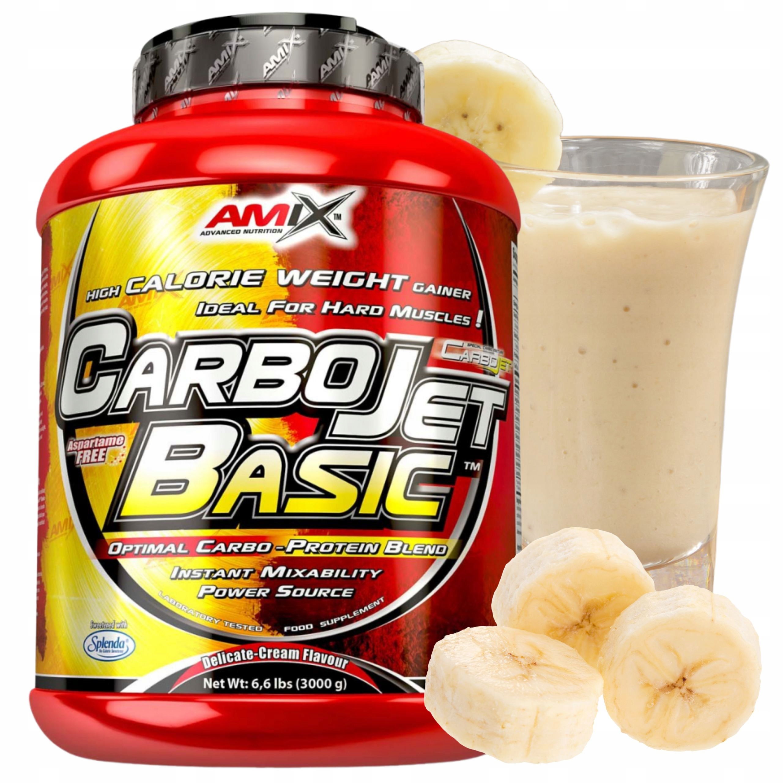 Doplněk Stravy Na Svaly Sacharidy Bílkoviny Whey Protein Wpc Gainer 3kg Banán