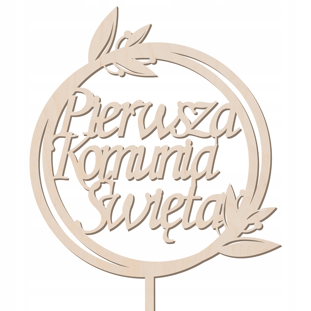 

Topper Na Tort Komunia Ozdoby Dekoracje Komunijne