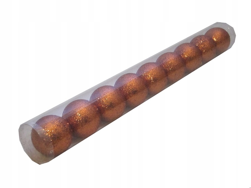 

Bombki nietłukące Pomarańczowe brok 6cm Tuba 9szt.