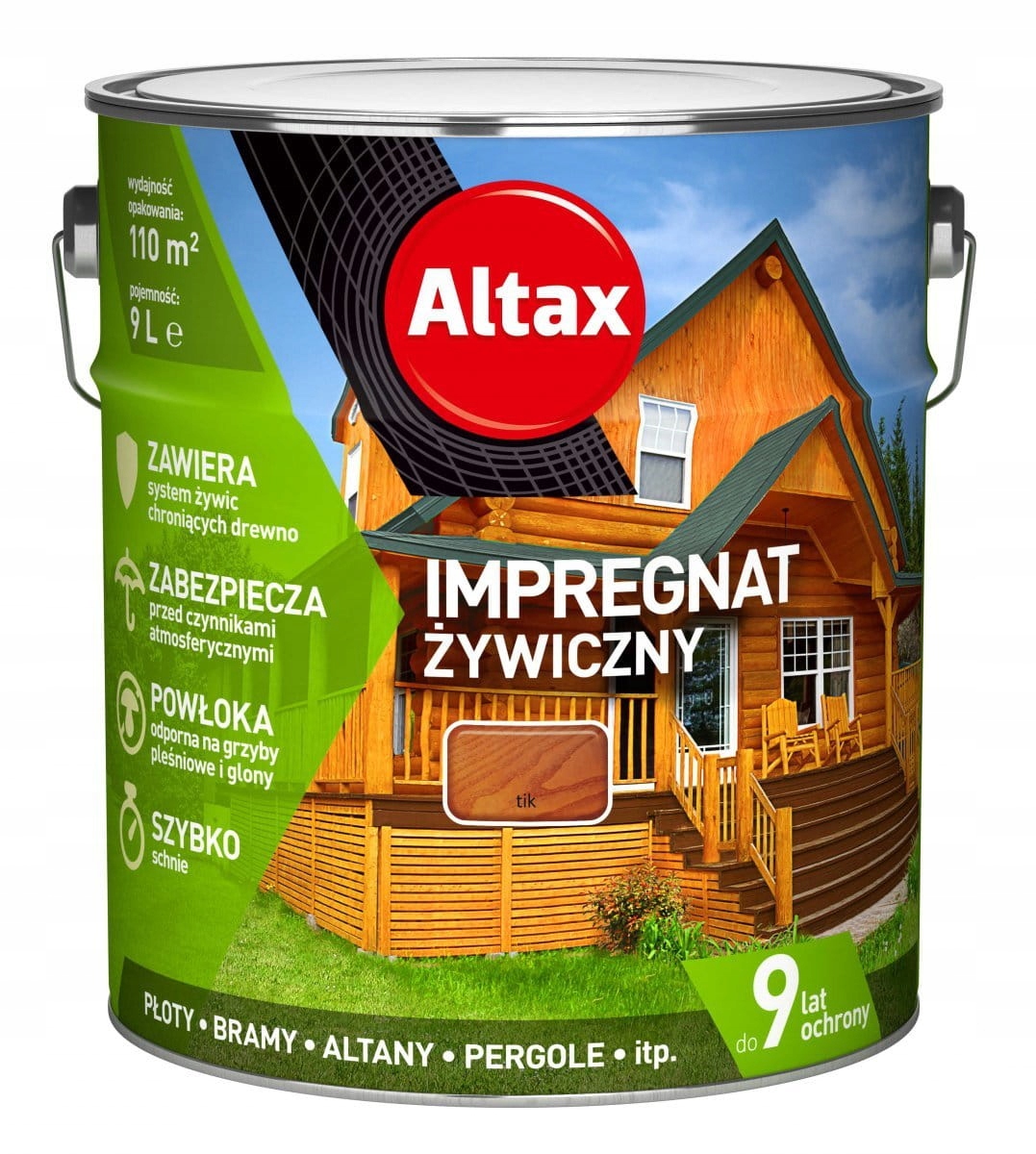 

Altax Impregnat Żywiczny Do Drewna 9L Tik