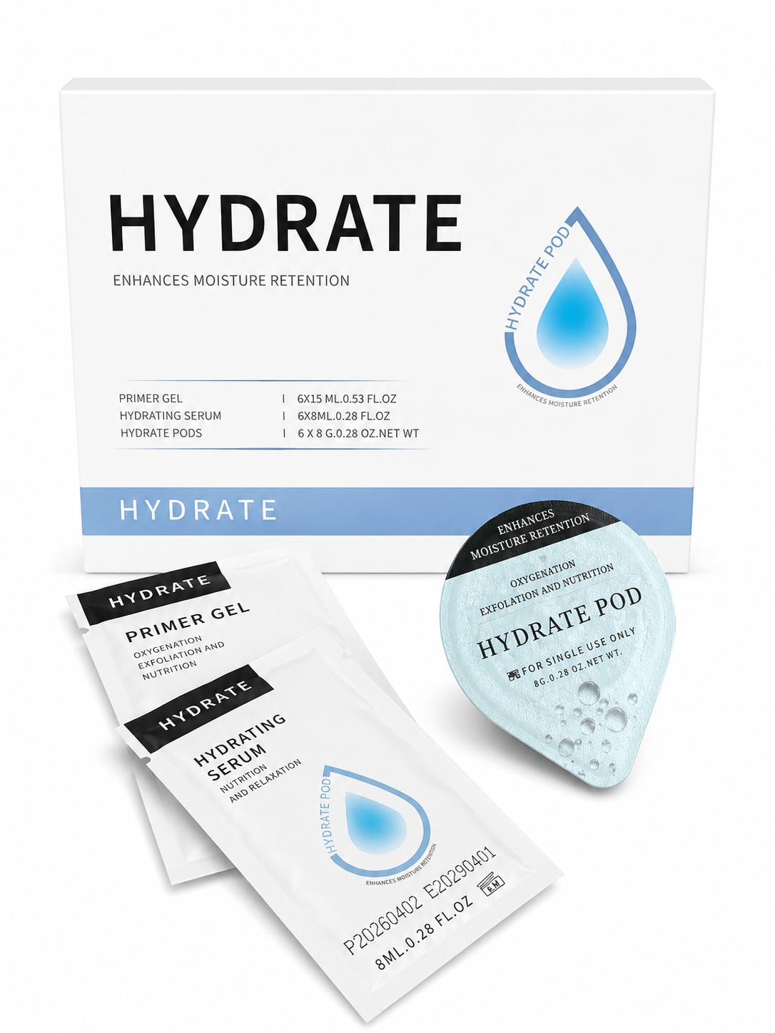 Kapsułki hydrate- Zestaw 6 zabiegów Oxygen, Geneo, Glowskin
