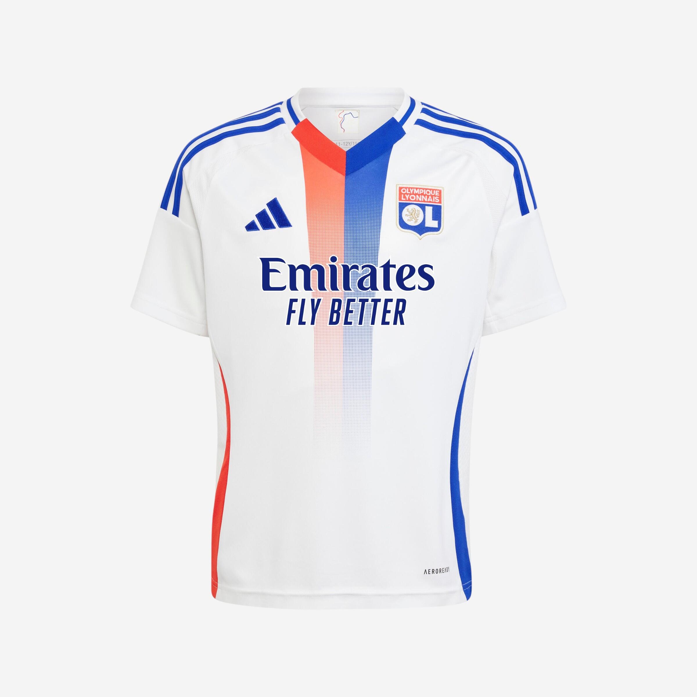 Koszulka piłkarska dla dzieci Adidas Olympique Lyonnais domowa sezon 24/25