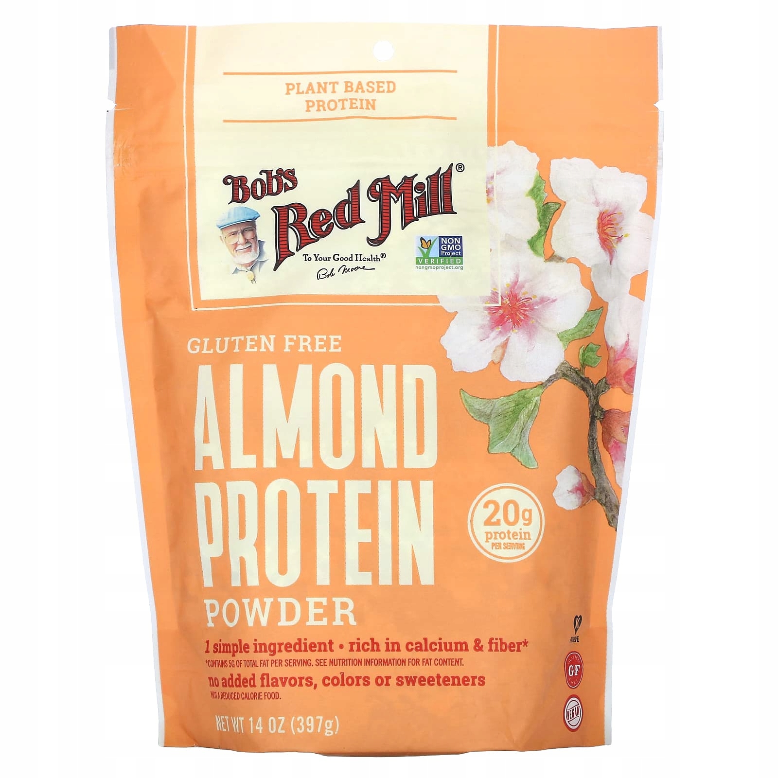 Bob's Red Mill, Protein z mandlí, bezlepková, 397 g