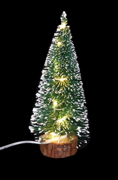 30 CM Mini Choinka LED ŻÓŁTY Figurka Stroik Stan opakowania oryginalne