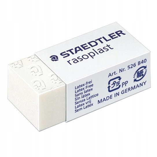 

Gumka ołówkowa Rasoplast Staedtler biała