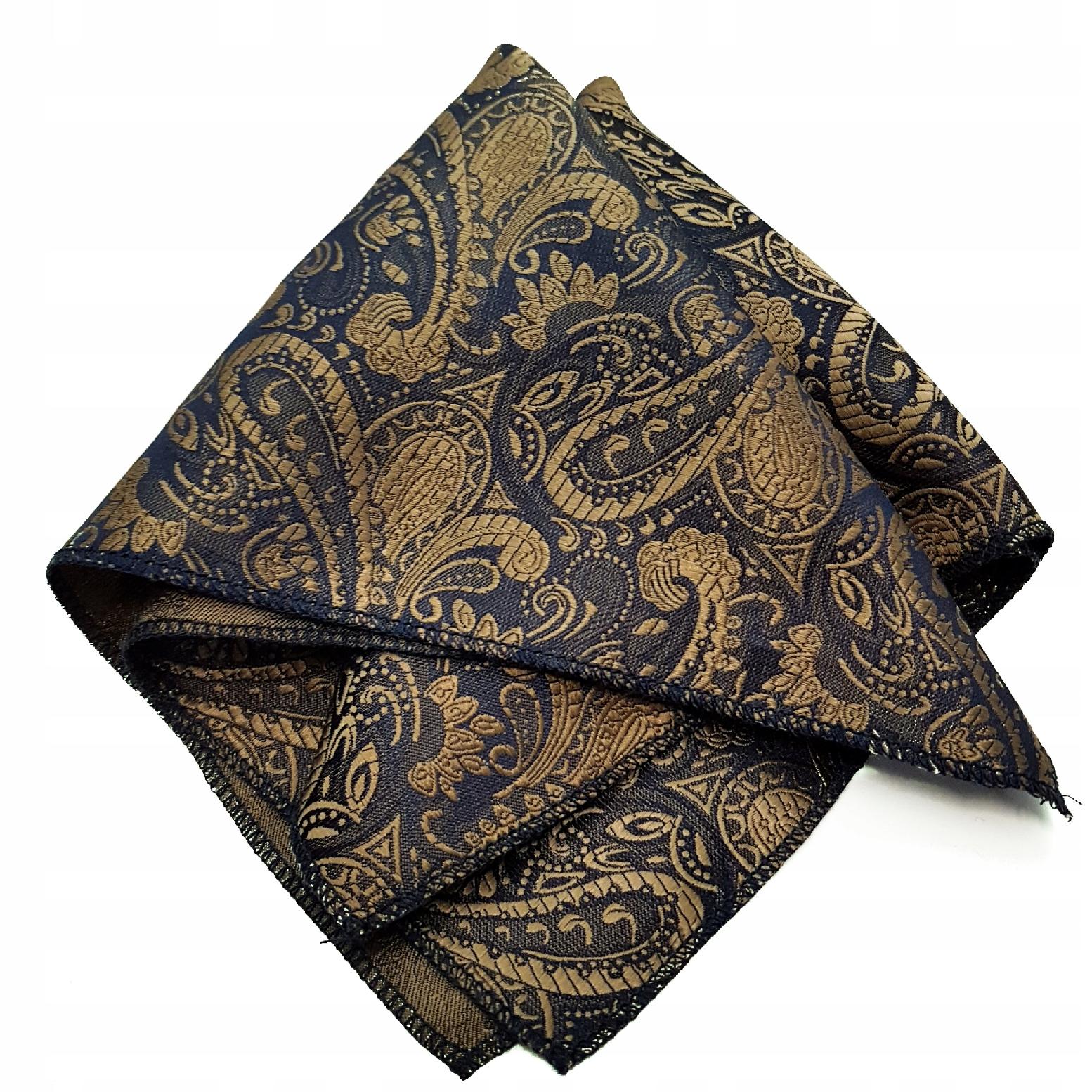 BRĄZOWA PAISLEY POSZETKA CHUSTECZKA WYPUSTKA TOP!! Marka inna