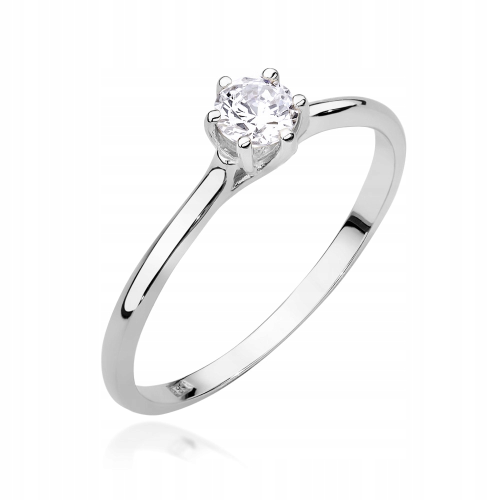 

Zaręczynowy Pierścionek Złoty Z Brylantami 0,26ct