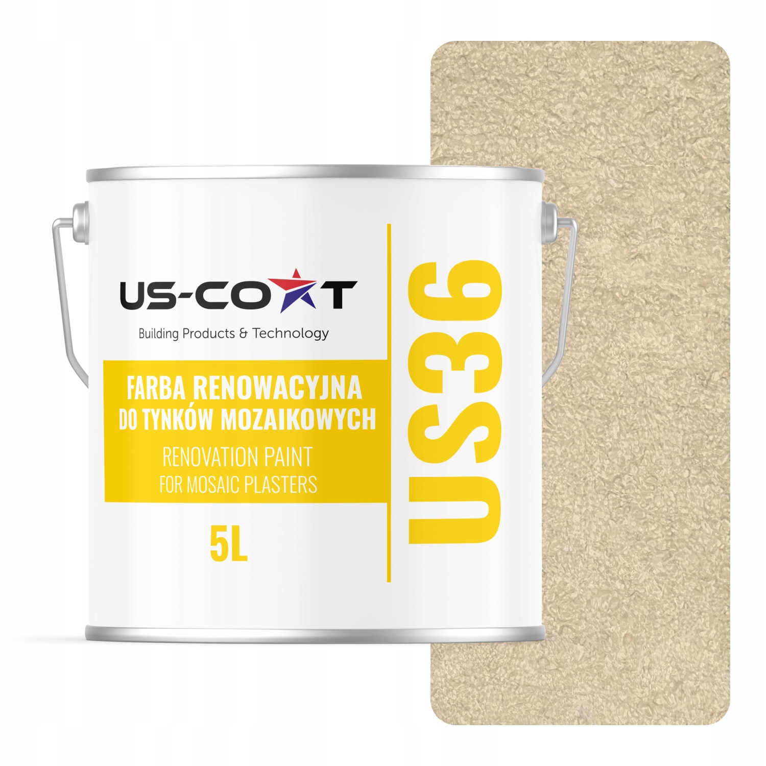 Obnovovacia farba na mozaikovú omietku 5L Obnovená krémová béžová RAL1015