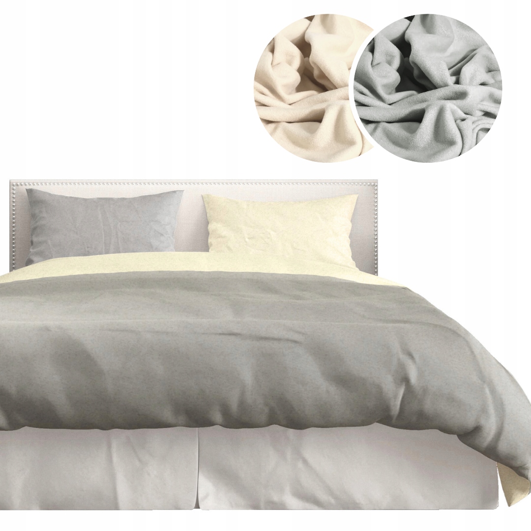 Povlečení Fleecové 160x200+1x50x70 dvoubarevné z Fleecu Teplá Měkká Zima