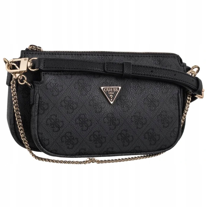 Dámská kabelka Guess Noelle II Pouch Crossbody HWBG96 Coal Logo Černá
