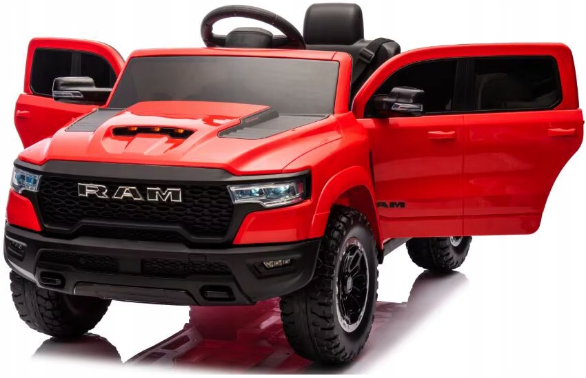 Dodge Ram 1500 Auto na akumulator Skóra Pilot Miękkie Koła Eva samochód 12V