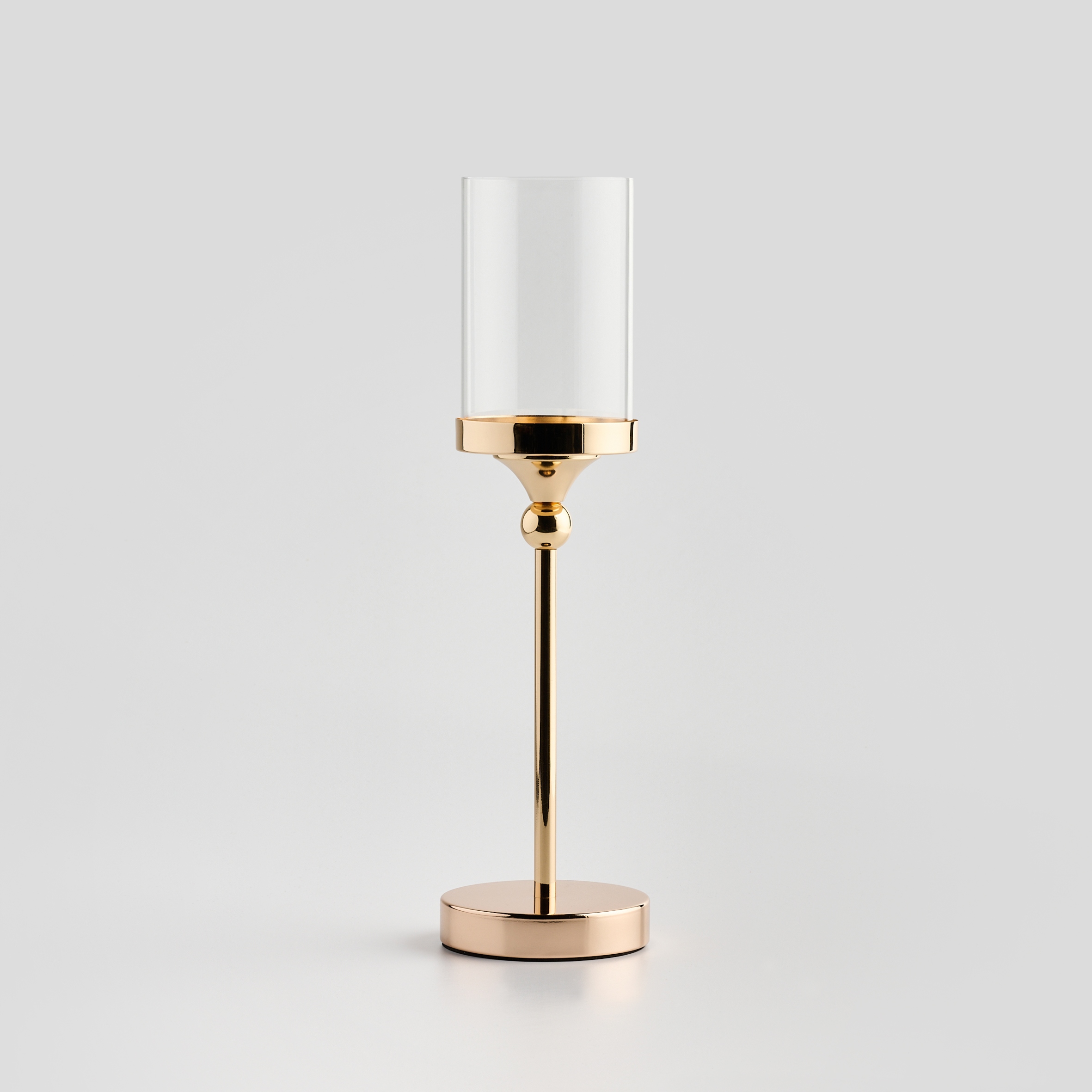 ZŁOTY ŚWIECZNIK szklany na nóżce KIELICH świecznik GLAMOUR home&you concept Marka home&you