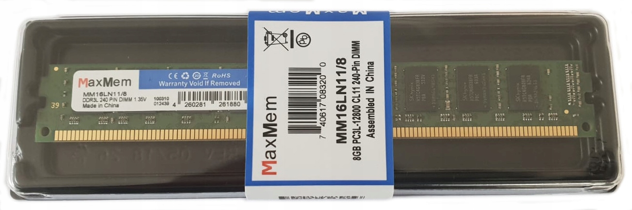 

Pamięć DDR3 8GB DIMM 1600MHz PC3L 1,35 Każda Płyta