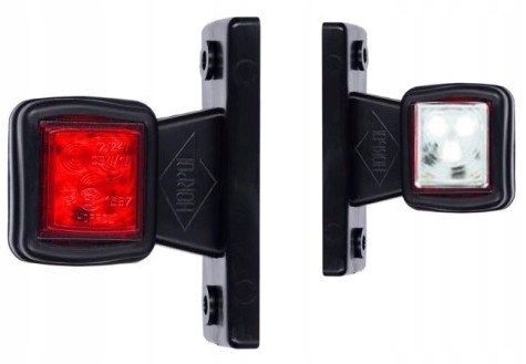 LAMPA OBRYSOWA LED OBRYSÓWKA BIAŁO CZERWONA LAWETA Źródło światła LED