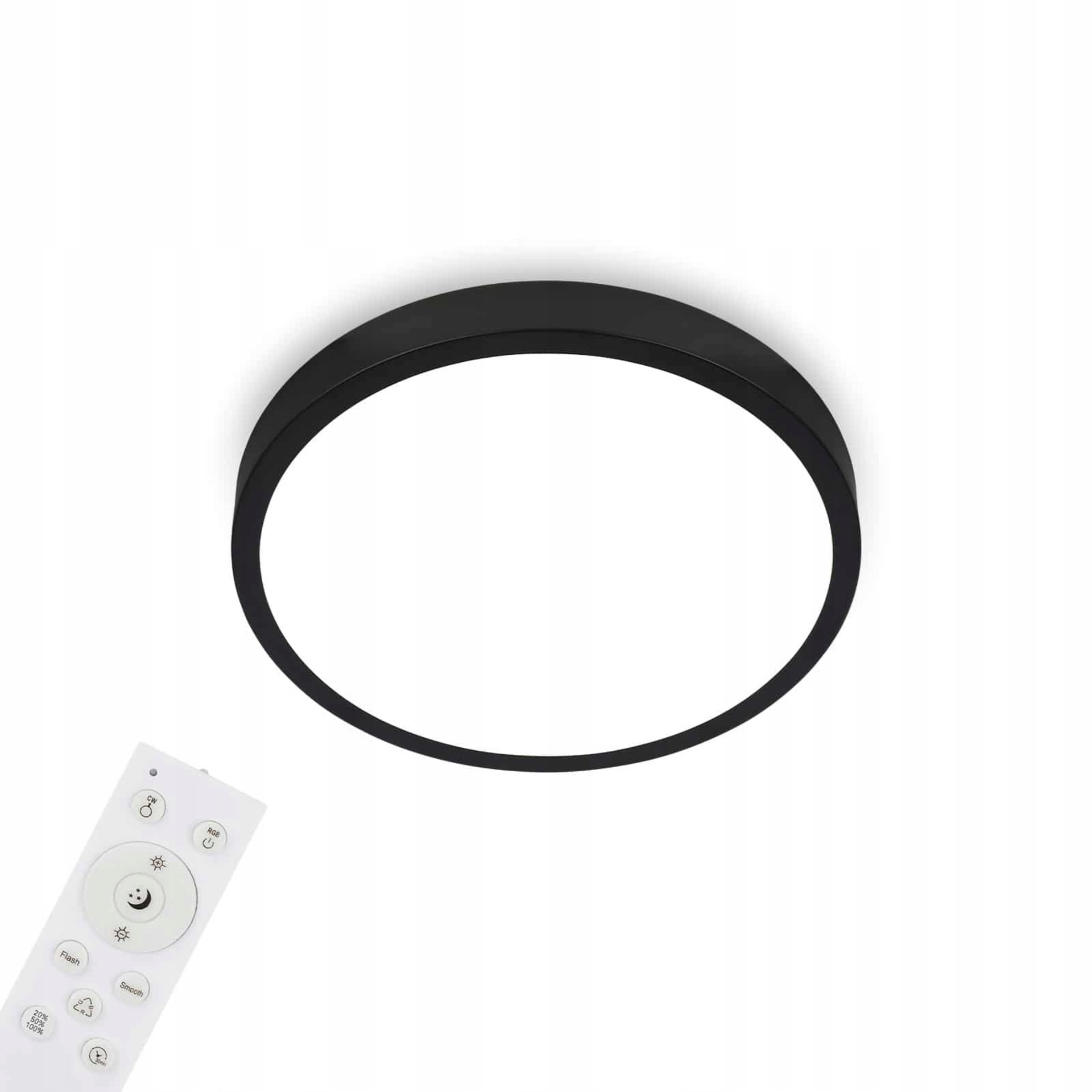 Briloner Rgbw Led stropné svietidlo Ø 38 cm, 22 W, diaľkové ovládanie, čierne