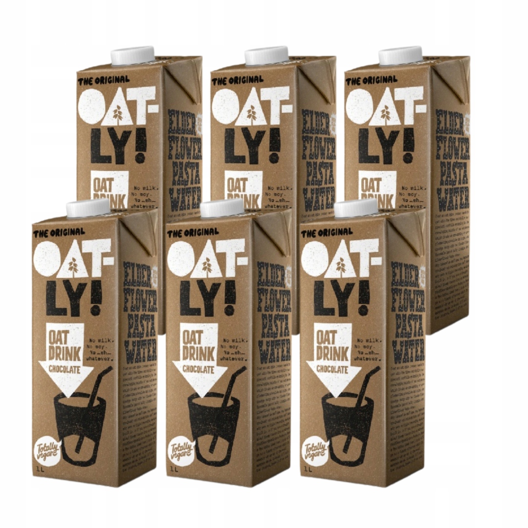 Oatly Kakao Napój Czekoladowy Bez Laktozy I Nabiału Mleko Roślinne 6 x 1l