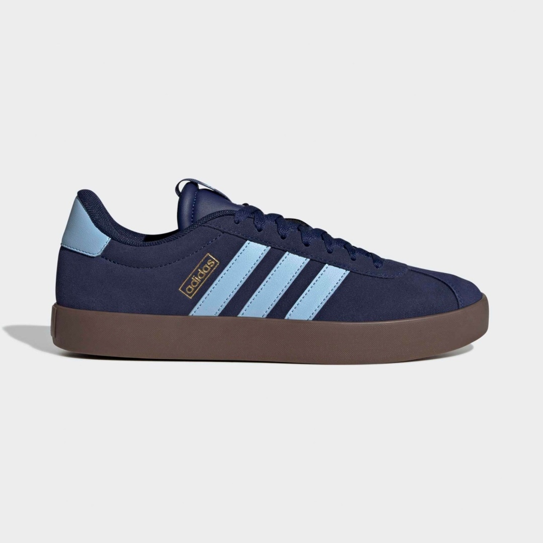 Adidas VL Court 3.0 JP7537 pánské boty, modré, kožené, klasické