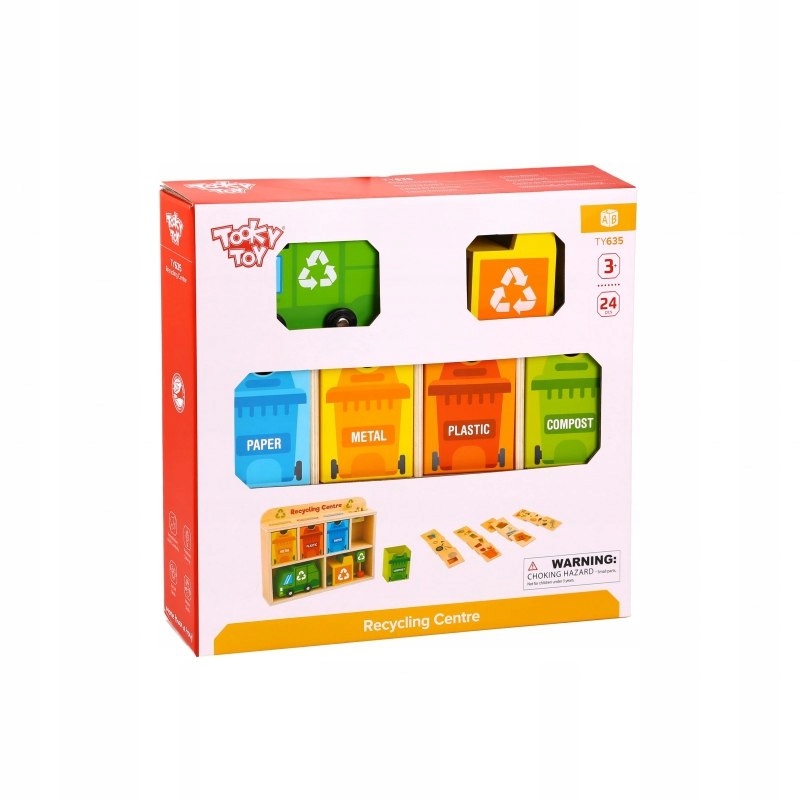 TOOKY TOY DREWNIANE CENTRUM RECYKLINGU układanka EDUKACJA puzzle NAUKA hit! Nazwa CENTRUM RECYKLINGU