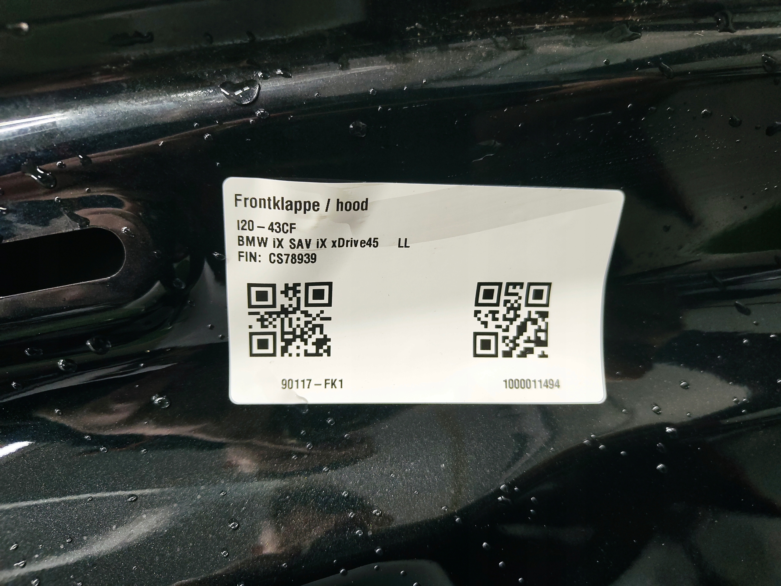 BMW IX I20 Cofano 475
