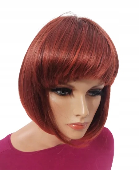 paruka bob s ofinou třešňový mix -nessaja wigs shop