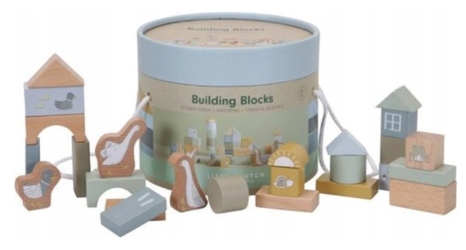 

Little Dutch Zestaw Klocków drewnianych Błękit 2+