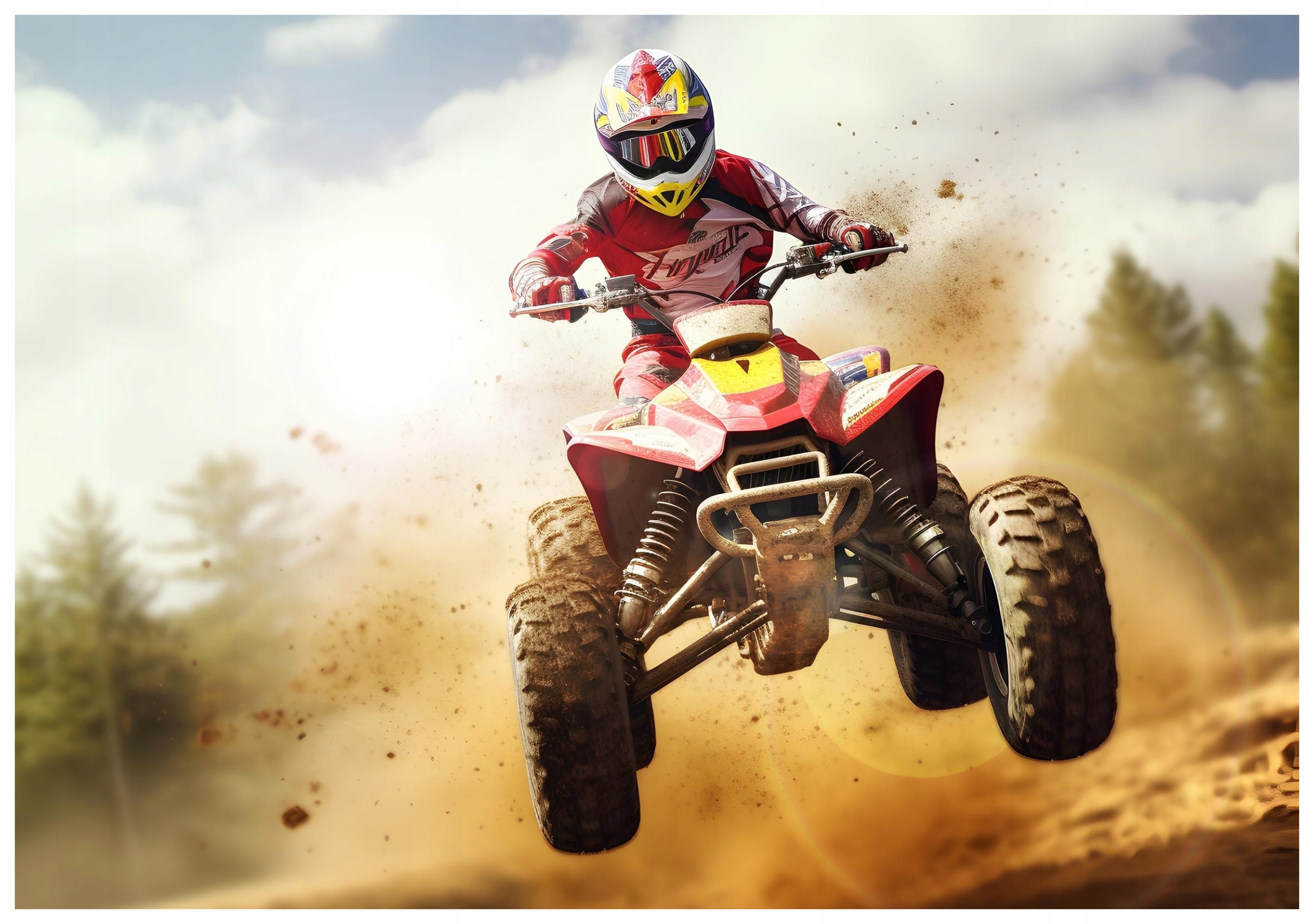 Fototapeta Quady Extrémna rýchlosť a adrenalín 350x250 obloha lepidlo